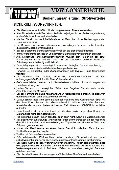 VDMJ Hersteller VDW Schmihing Bedding Master Profi Strohhäcksler:Der Bettenmacher für Tierwohl Frontladerstrohhäcksler Radladerhäcksler für Stroh Hofladerstrohhäcklser Einstreuhäcksler Gebläseinstreuhäcksler