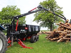 Farmi Rückewagen 12to-7,20m Kran - Astwanne Hardox