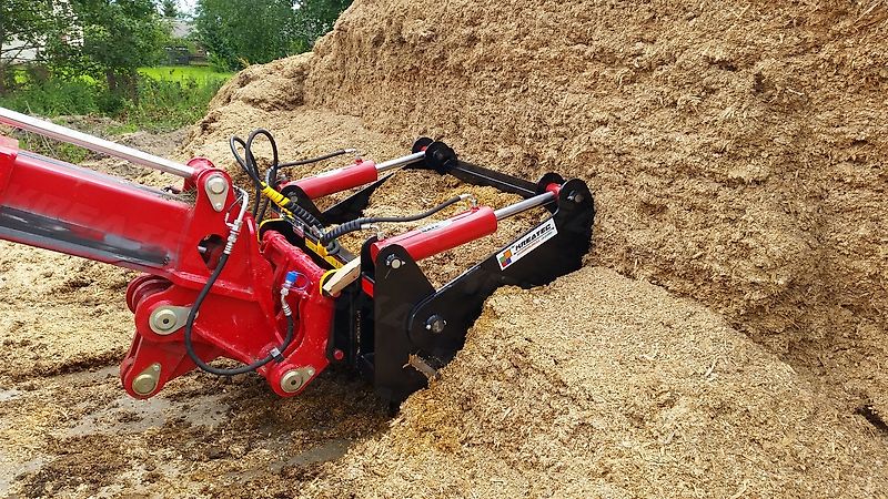 KREATEC Silageschneidzange / Silageschneider 1,8m mit 3 Zylindern,Zähne Hardox 500