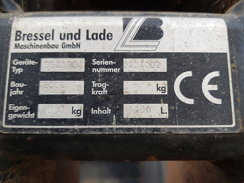 Bressel und Lade Typ SSZ 178 Bj2002 Inhalt 1130Liter
