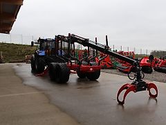 Farmi Rückewagen 17 to-9m Kran- Black Bruin