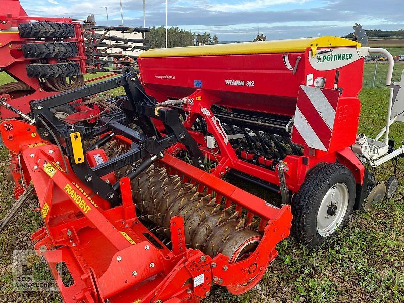 Pöttinger Vitasem 302 + Fradent Kreiselegge R303.22