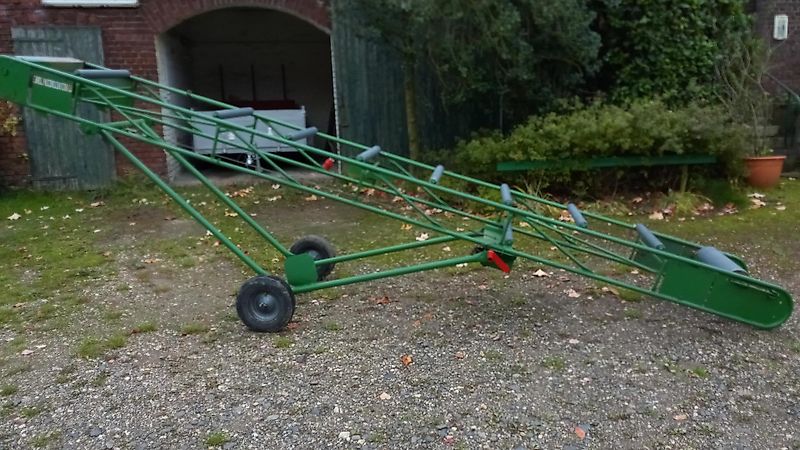 Takraf Förderband Gurtförderband Hackschnitzel Pellets Kaminholz Gemüse