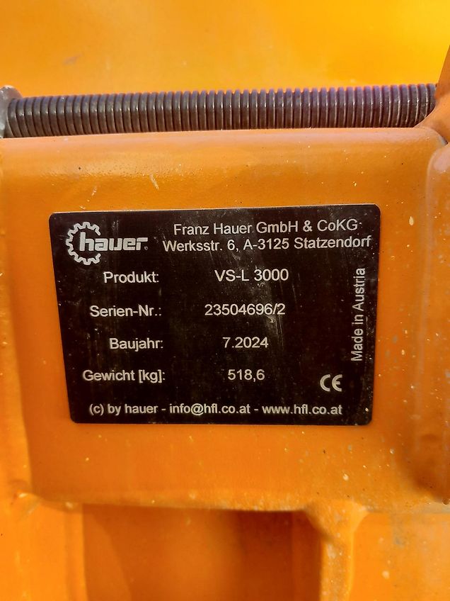 Hauer Varioschneepflug VS - L 3000