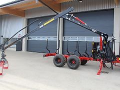 Farmi Rückewagen 9to.-6,30 m Kran-NEU