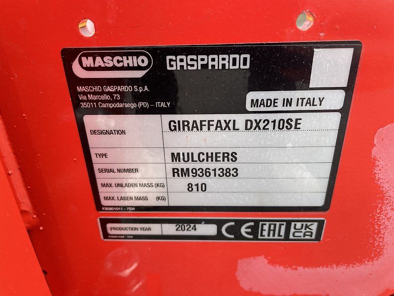 Maschio Giraffa XL 210 SE *Miete ab 154€/Tag*