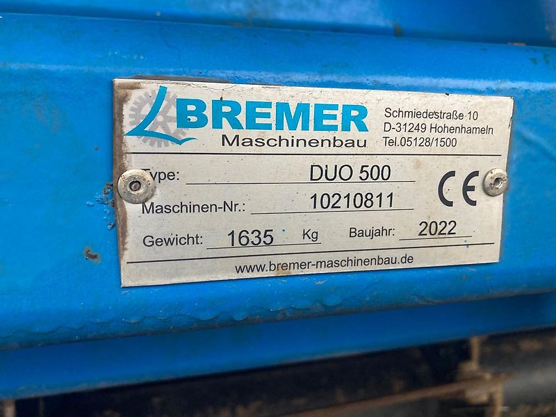 Bremer Maschinenbau DUO 500 Messerwalze