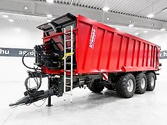 Krampe Rambody 900 (AS 900) 28 ton, push off trailer, hydraulic tailgate, 45,3 m3, LED, air suspension