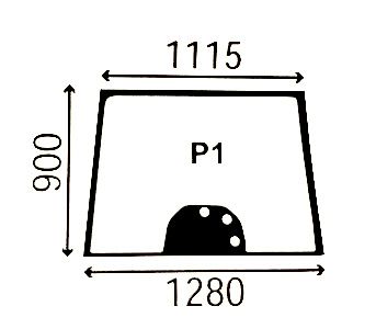 Massey Ferguson SZYBA PRZEDNIA VALMET 3777602M2