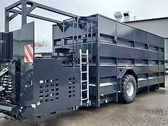 Verschlauchungstechnik Container 50 m³ für Pumpstation Gülleverschlauchung Güllecontainer Feldrandcontainer